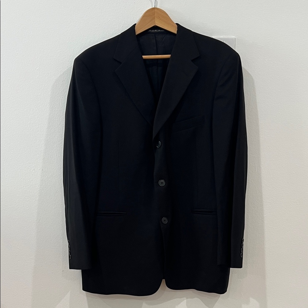 Classic Men's Black Blazer - Timeless Formal Jacket